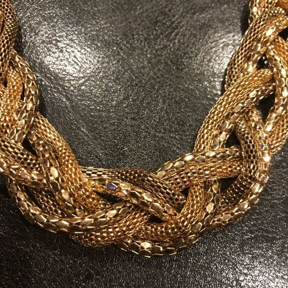 Gold Plated Chunky Necklace - Picture 1 of 2